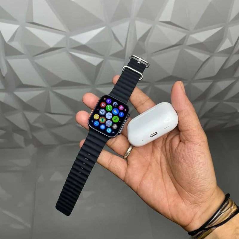 SmartWatch 18™ + AirPods Pro 2ª Gen + 8 correas